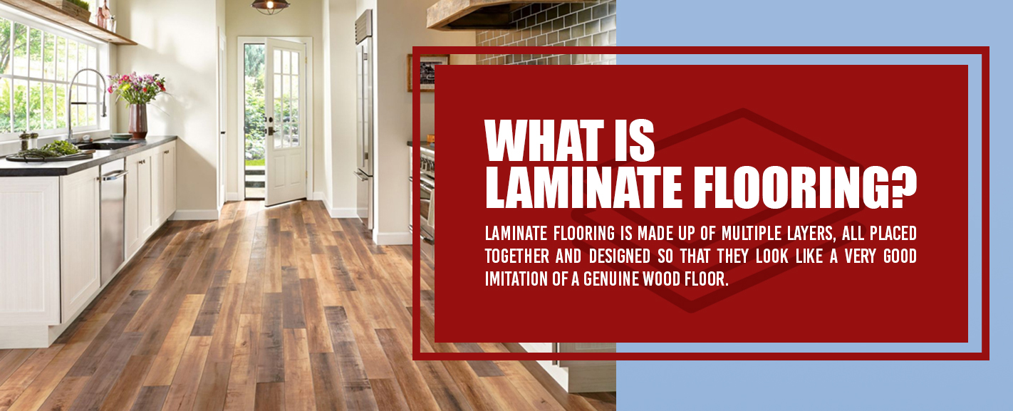 Structure and layers of a laminate floor