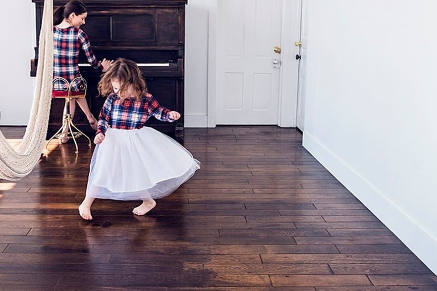 Farmhouse Wood Flooring with Wide Planks