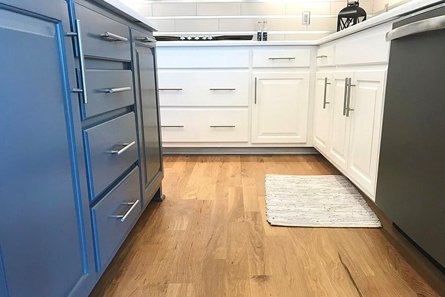 Natural Looking Wood Flooring in Kitchen