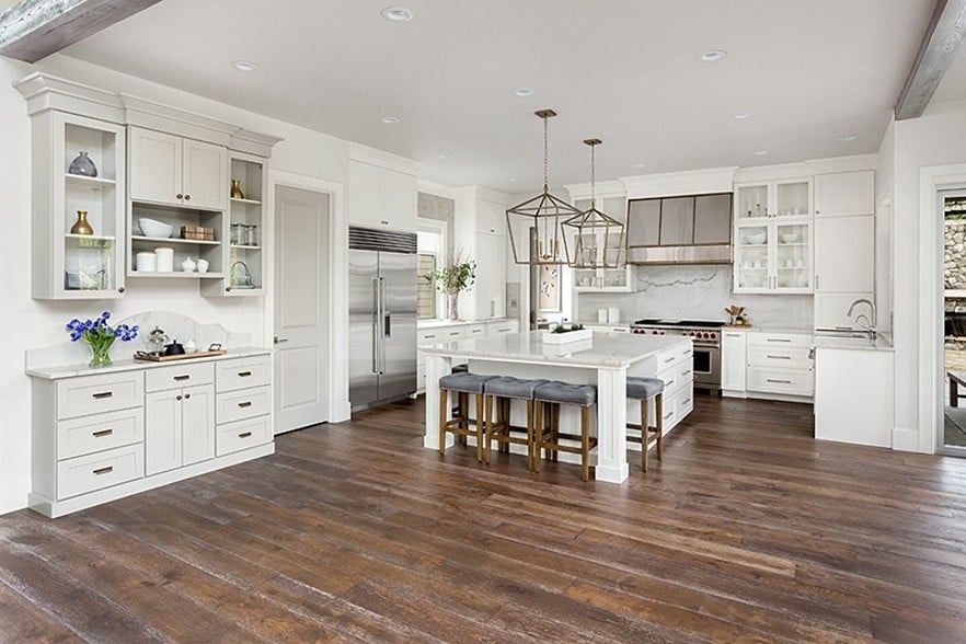 Modern Farmhouse Kitchen Flooring | ISQUU