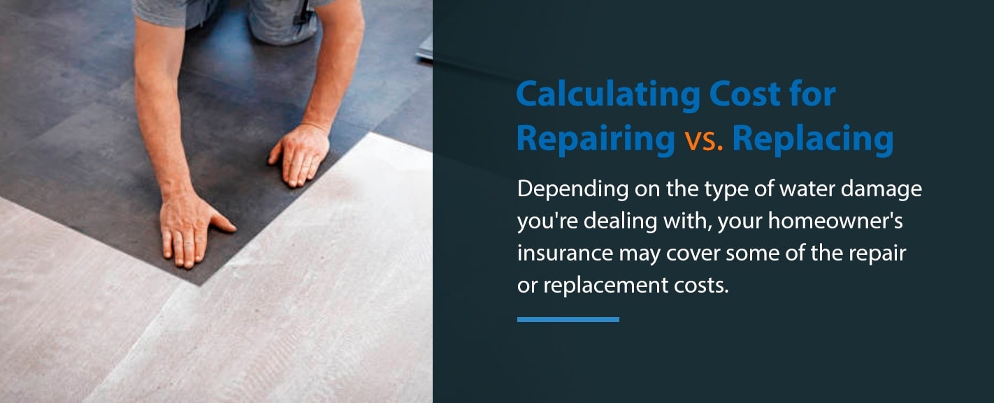 Calculating Cost for Replacing vs Repairing Floors