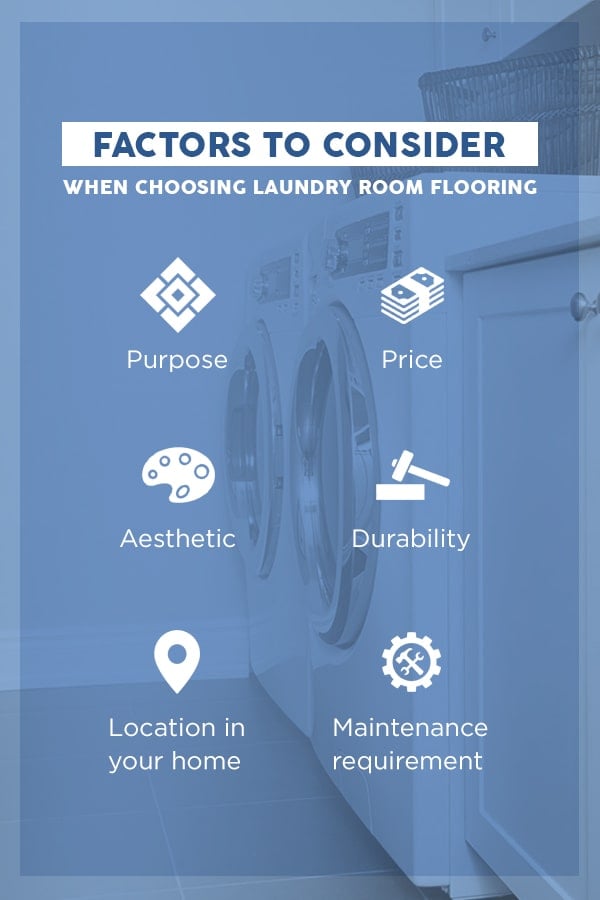 Laundry room flooring factors to consider