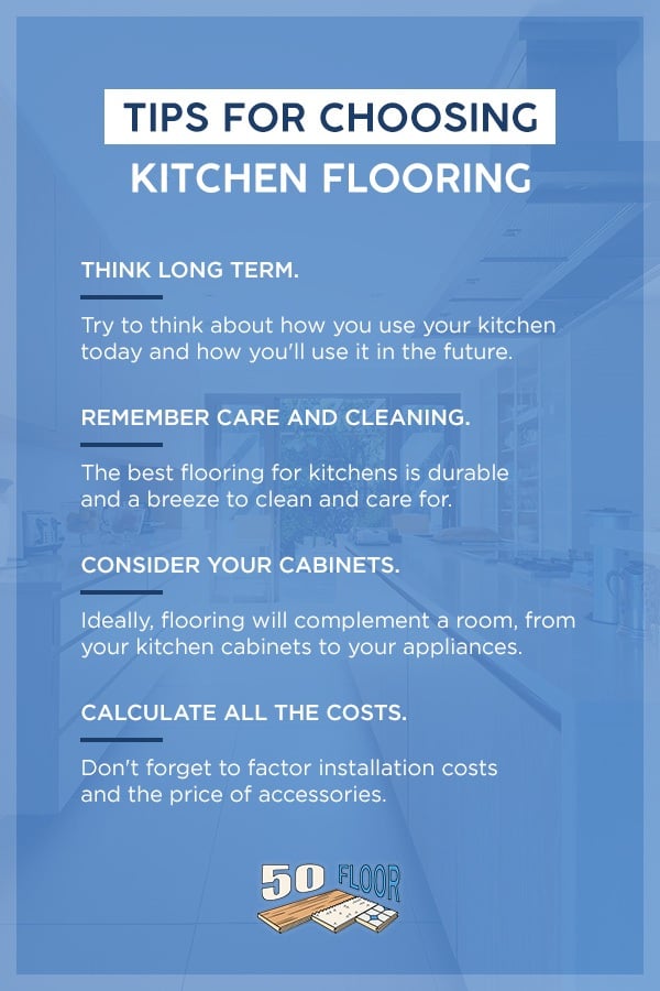 tips for choosing kitchen flooring