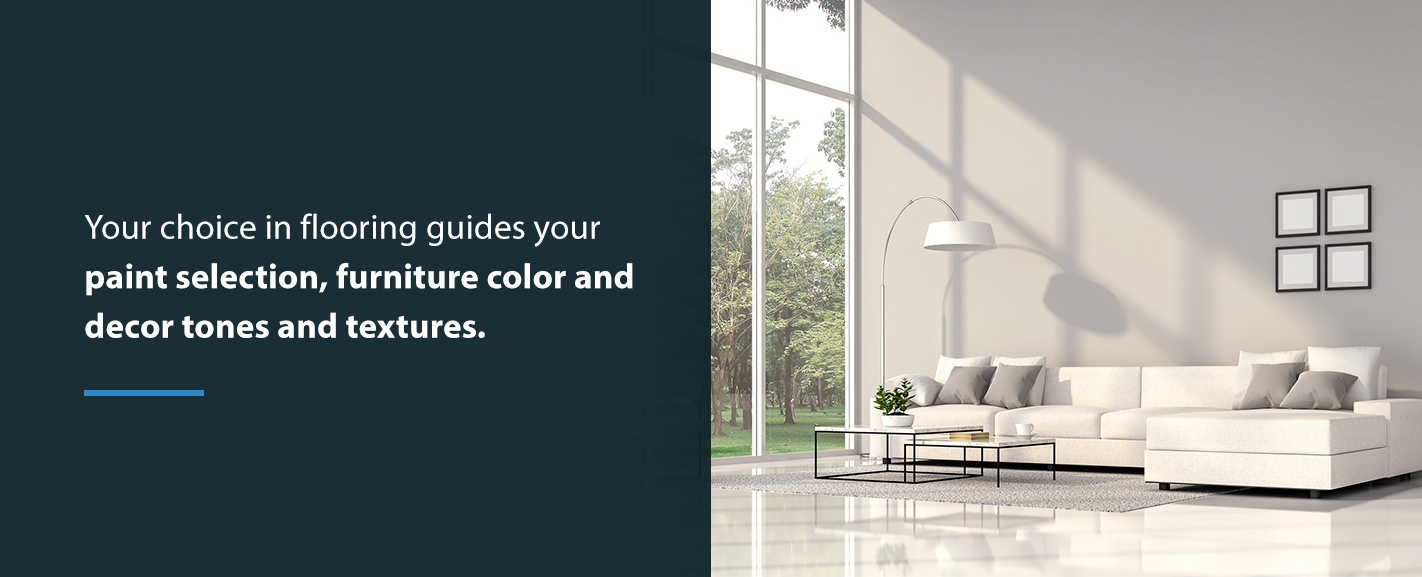 Flooring Choice Guides Paint Selection and Furniture Color