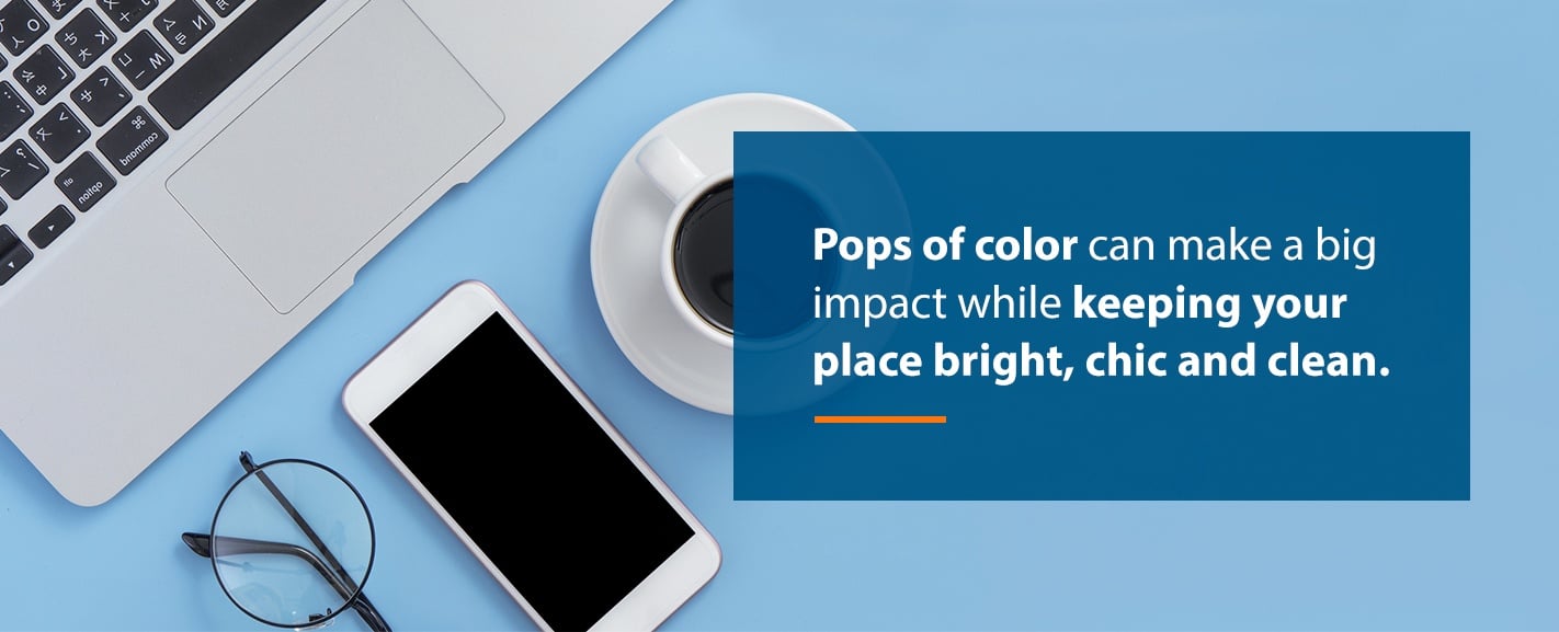 Add a pop of color to your office