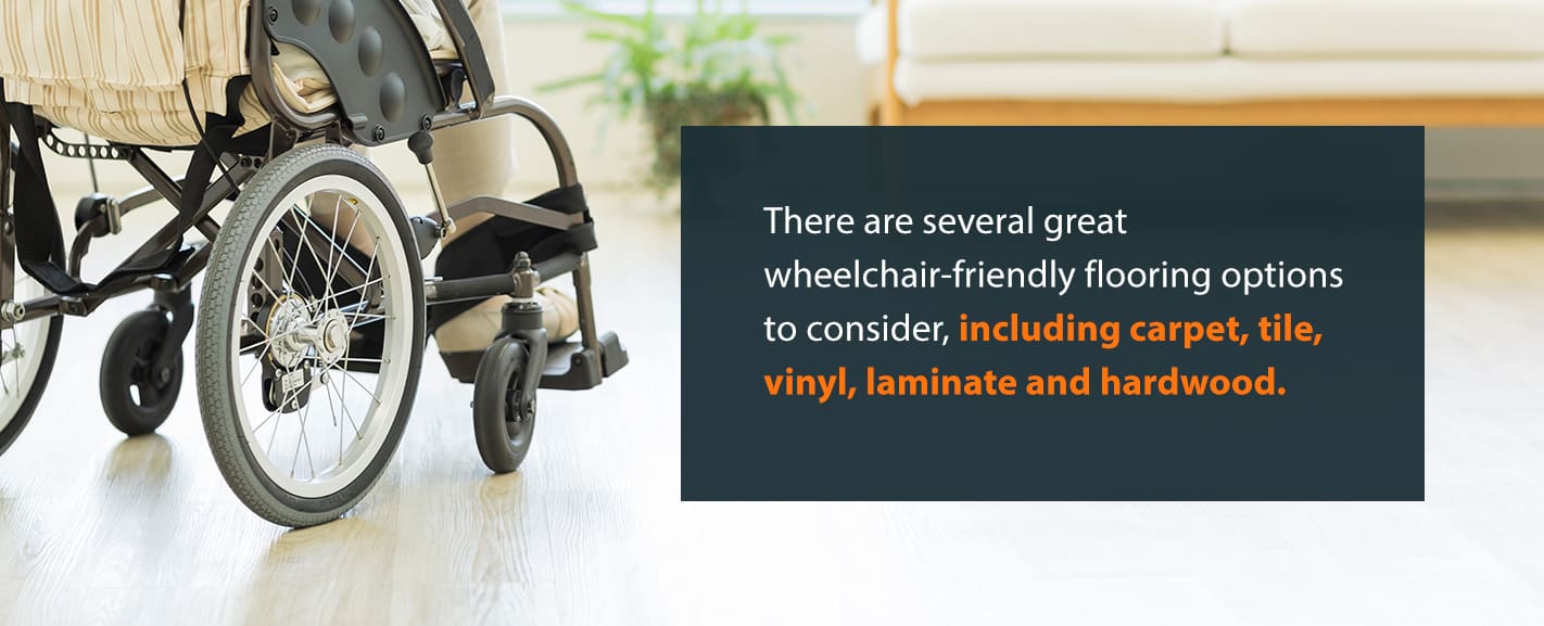 wheelchair-friendly flooring options