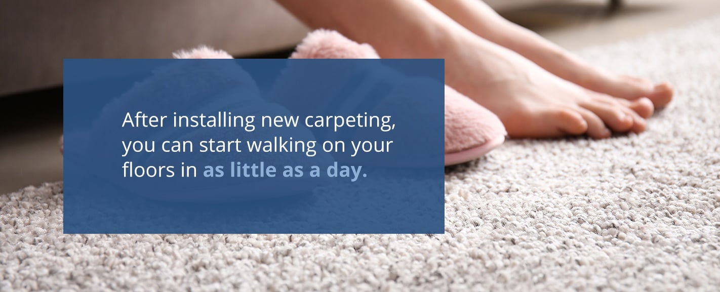 How Soon Can You Walk on New Carpeting?