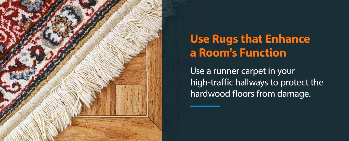 Tips for Using Area Rugs on Hardwood Floors