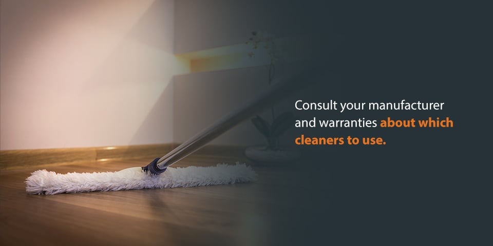 consult floor manufacturer warranties