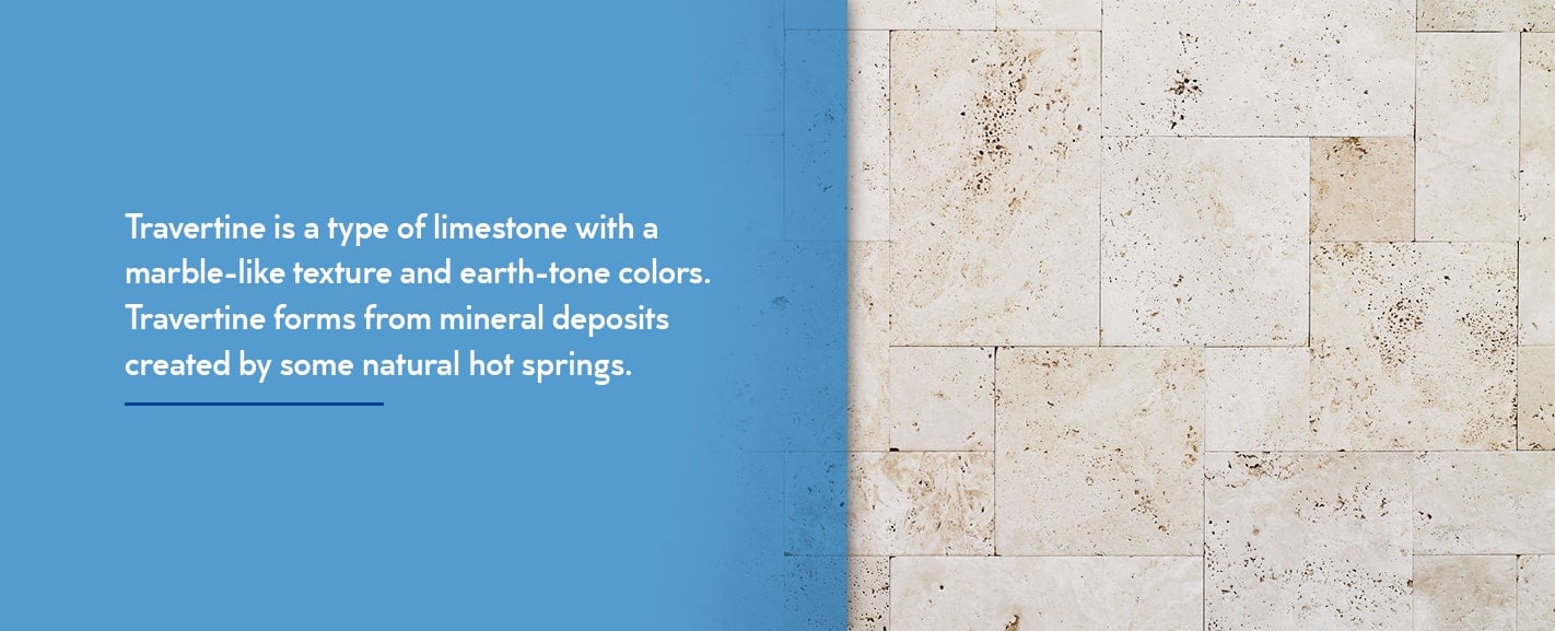 what is travertine tile