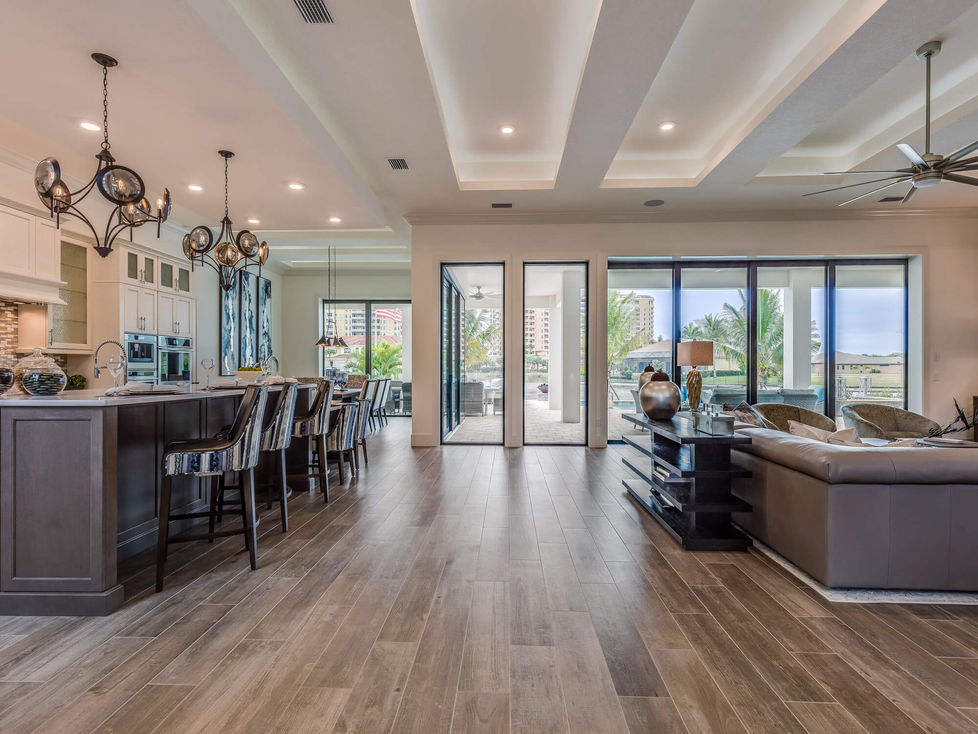 wood floors in kitchen