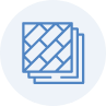 Blue icon showing flooring planks