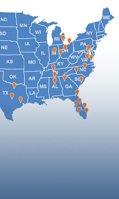 50 Floor locations map