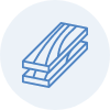 Blue icon of wood floor planks