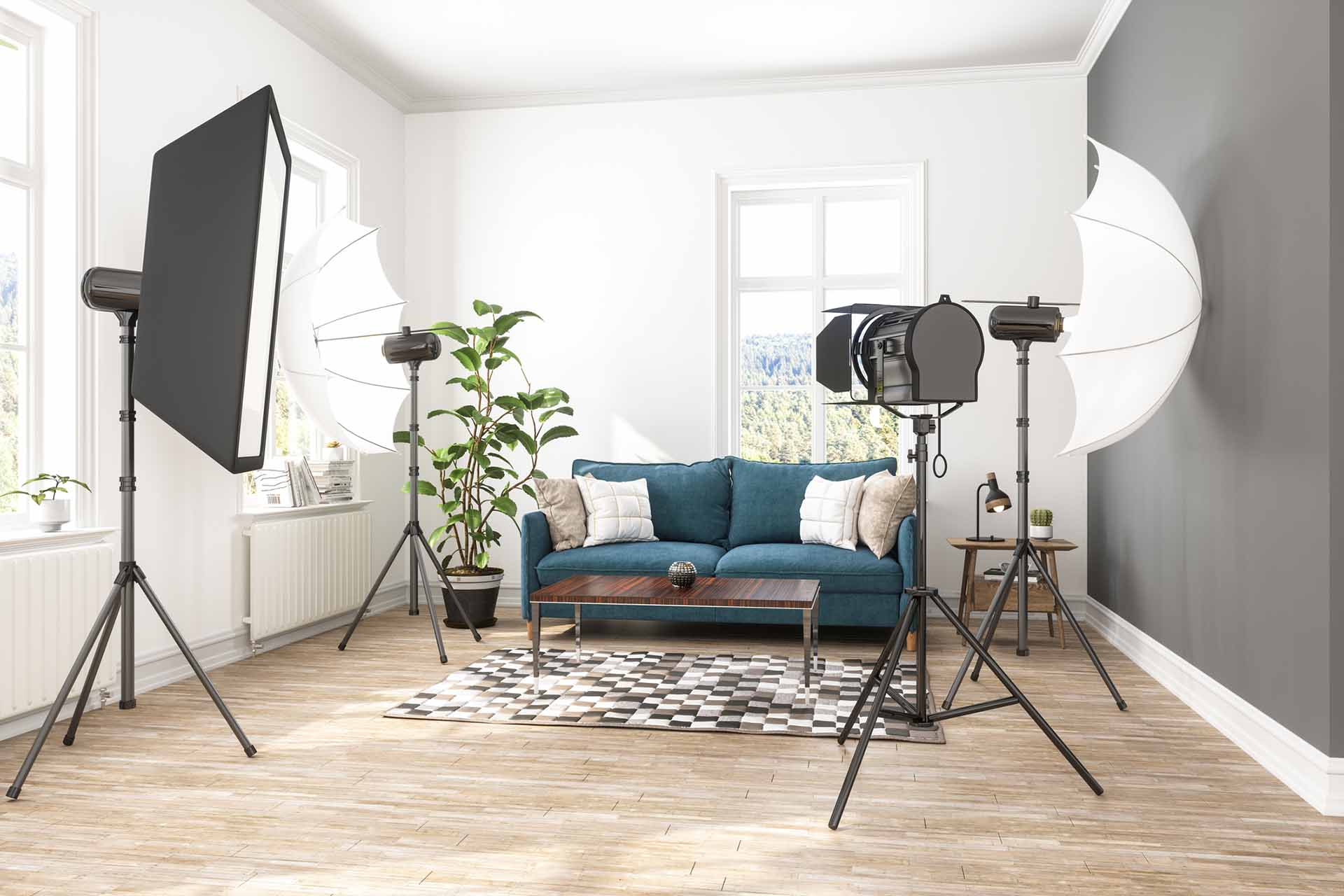 LVT flooring in living room