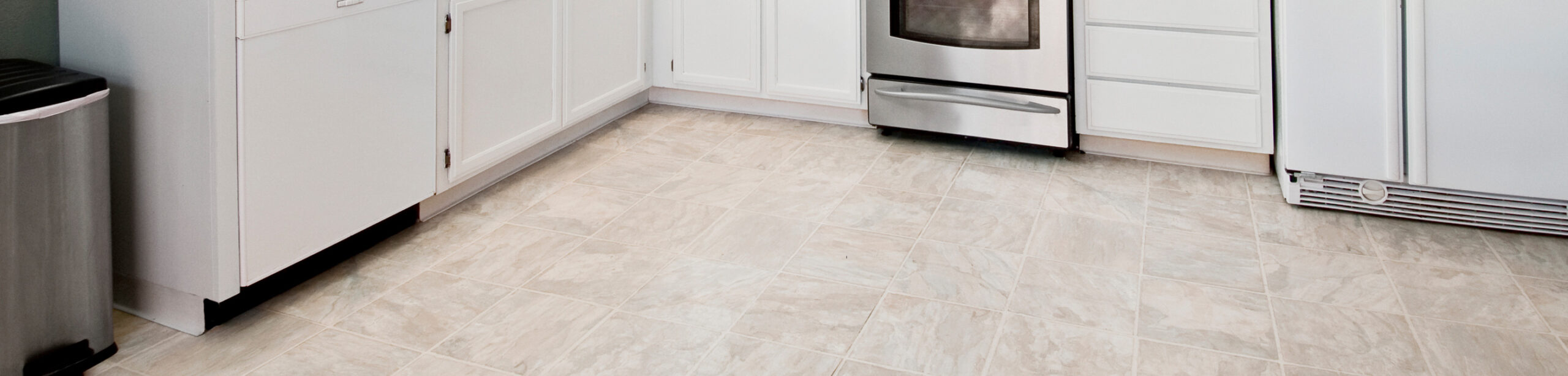 sheet vinyl flooring in kitchen