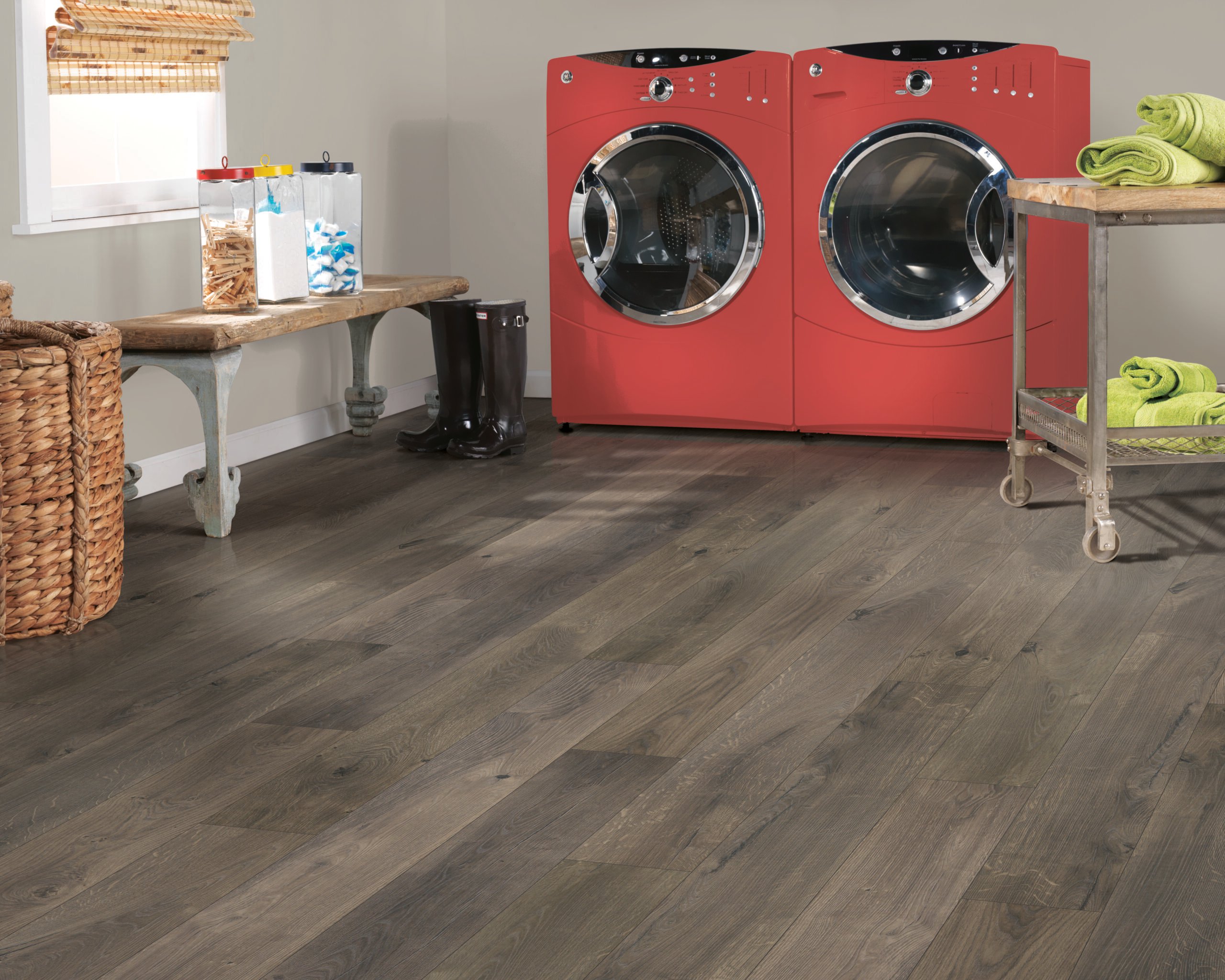 laminate flooring in laundry room