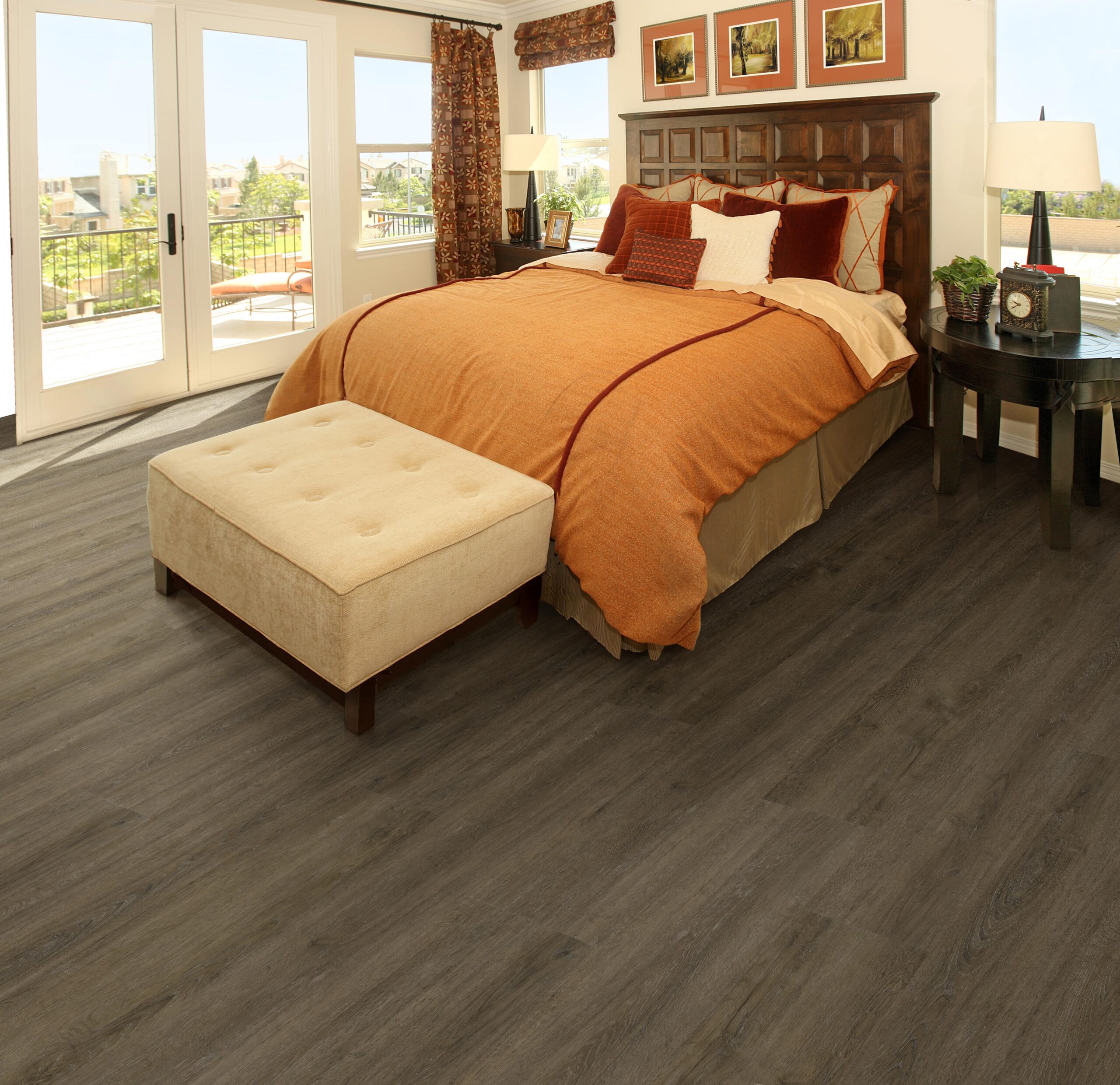 LVT floor in bedroom