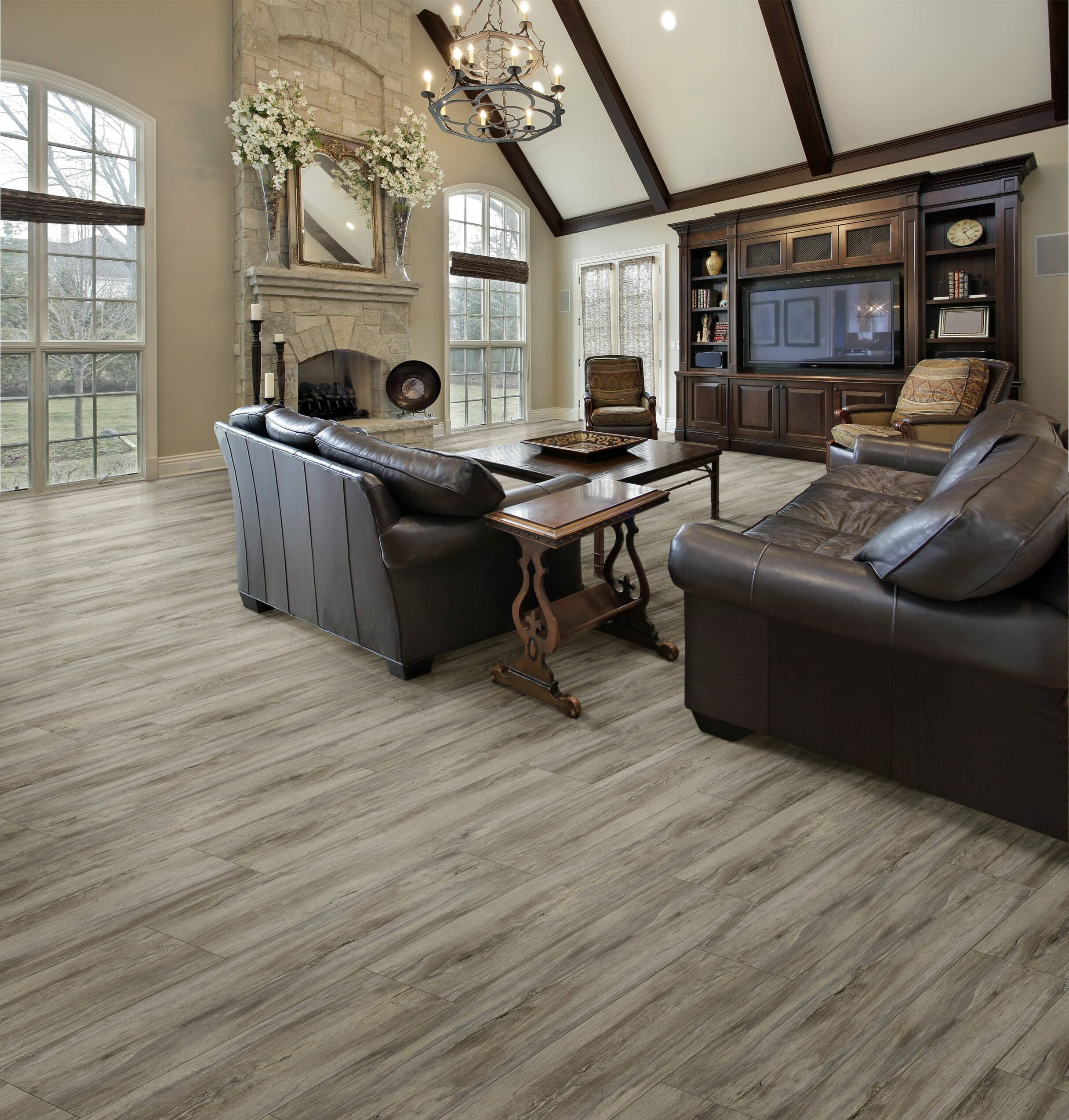 spc flooring in living room