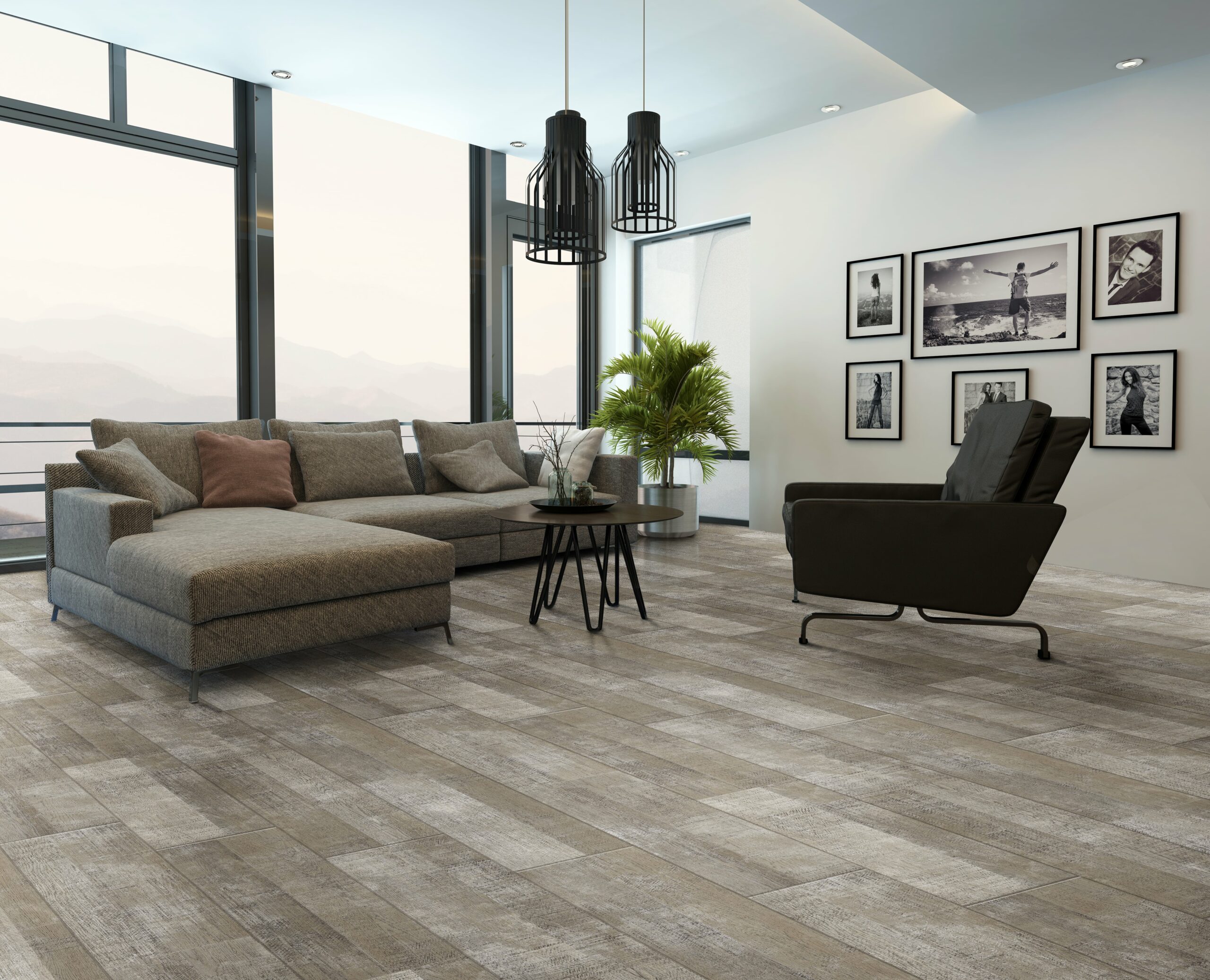 vinyl flooring in living room