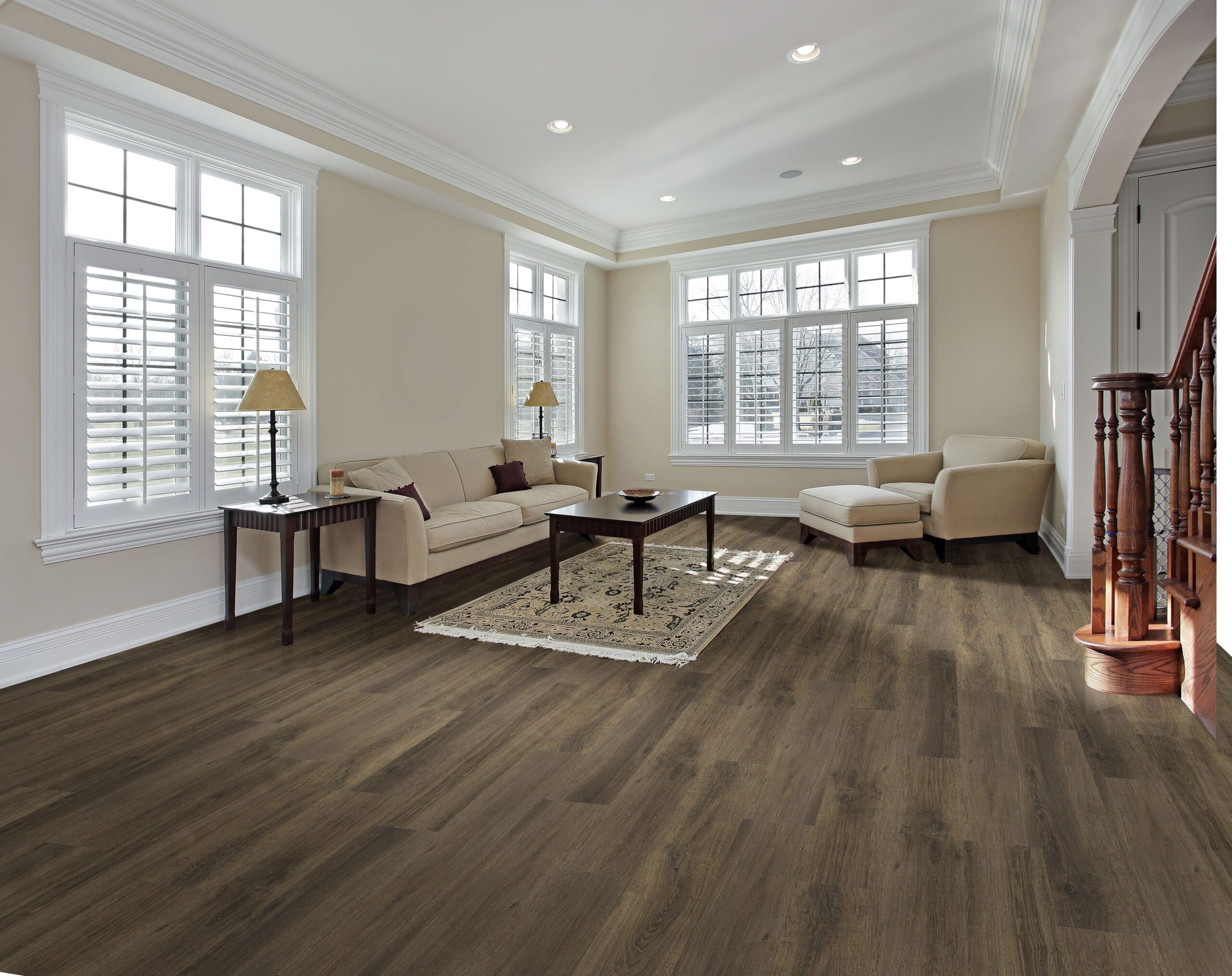 Dark Shadows Luxury Vinyl Plank Flooring - Dark Color