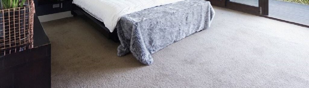 carpet on bedroom with grey wall